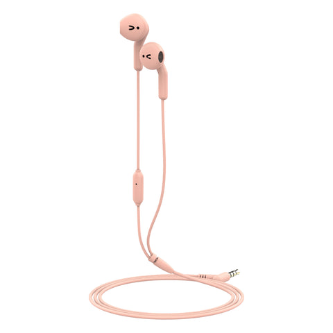 Auriculares muvit meu 3.5 mm rosa