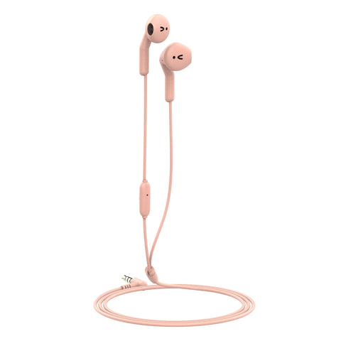 Auriculares muvit meu 3.5 mm rosa