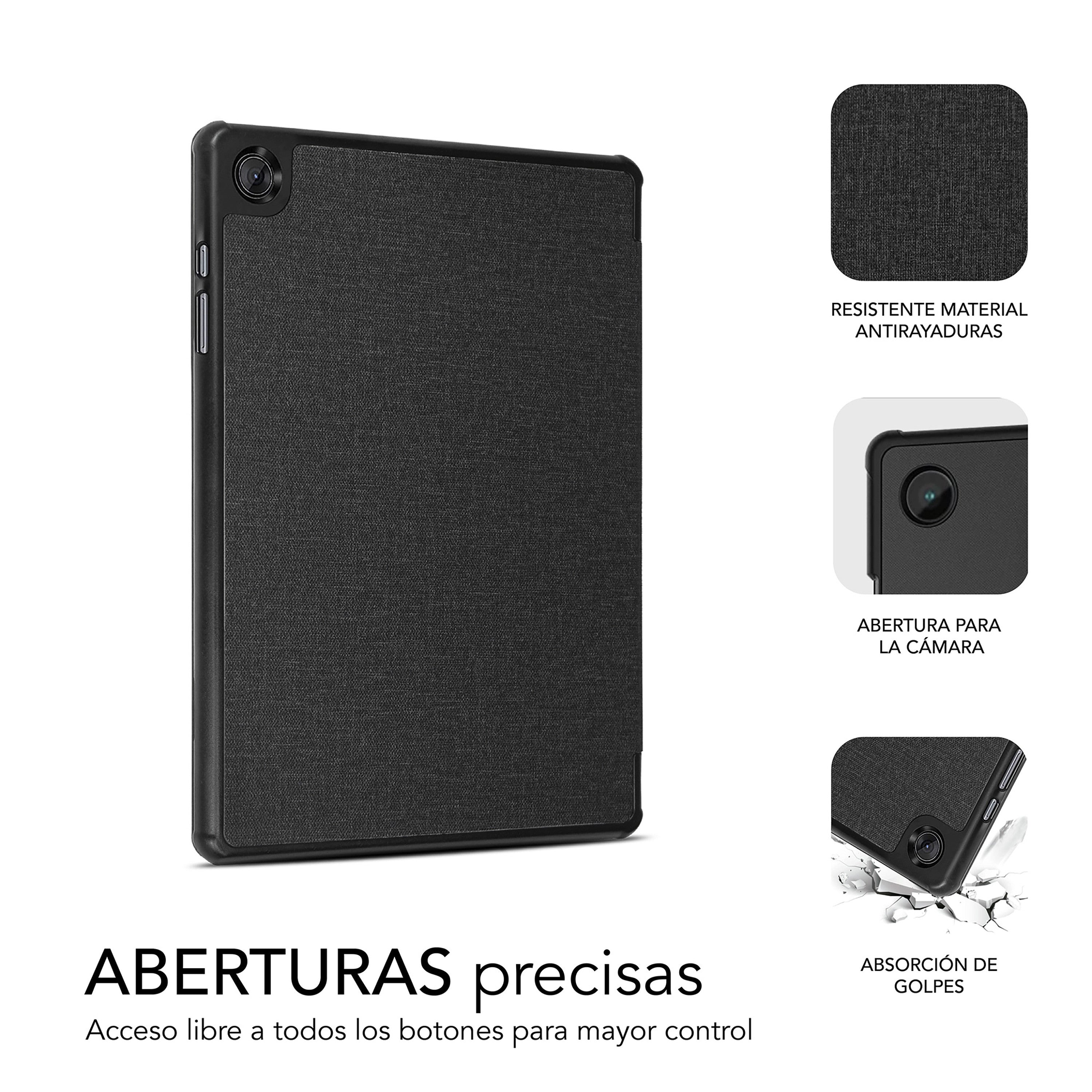 Funda subblim shock case para samsung tab a9 8.7pulgadas negro