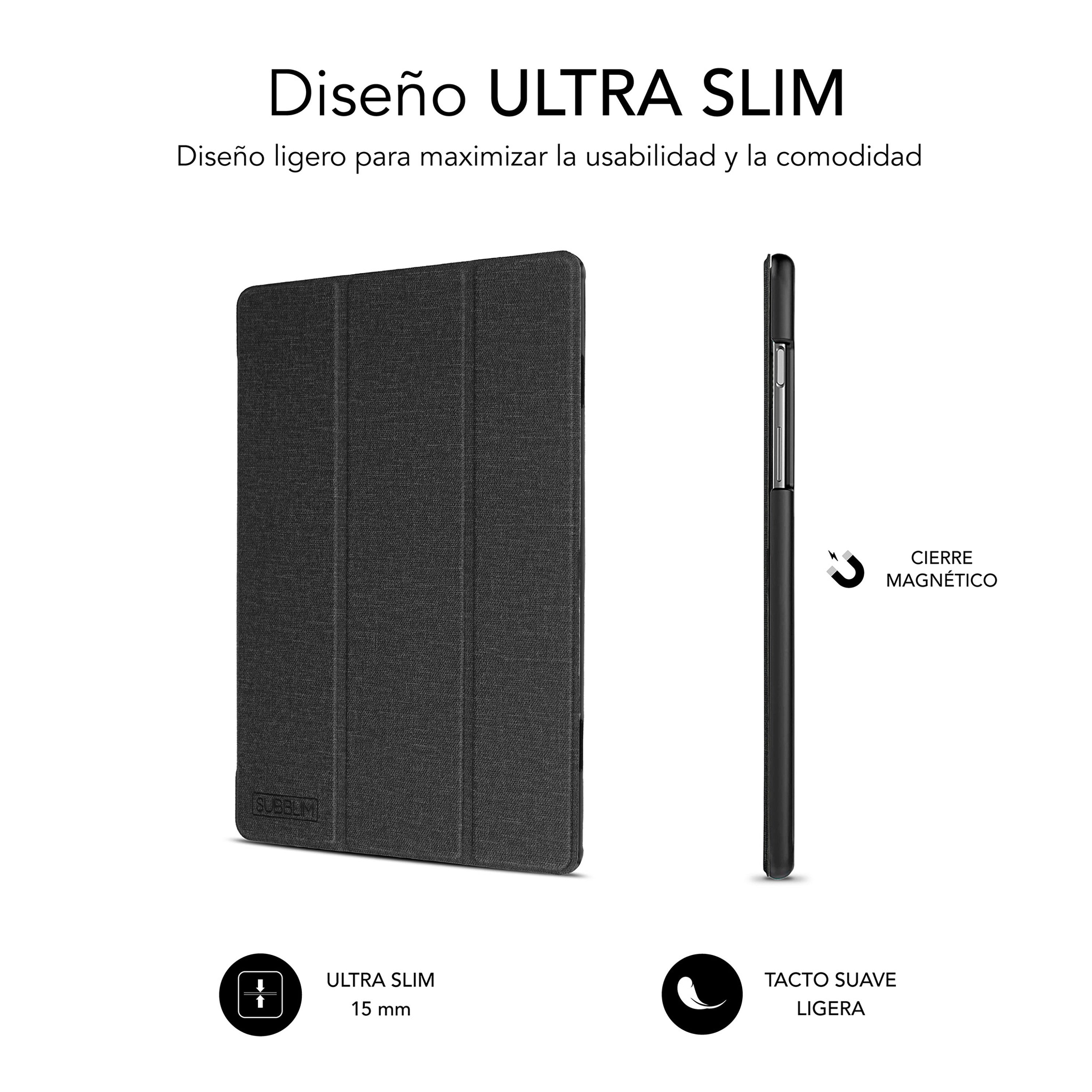 Funda subblim shock case para samsung tab a9 8.7pulgadas negro