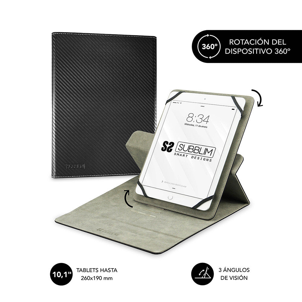 Funda subblim rotate executive para tablet 9.6pulgadas - 11pulgadas negro