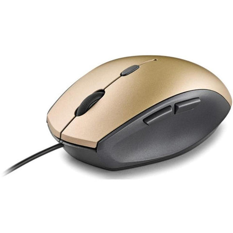 Raton ngs wired ergo silent mouse oro