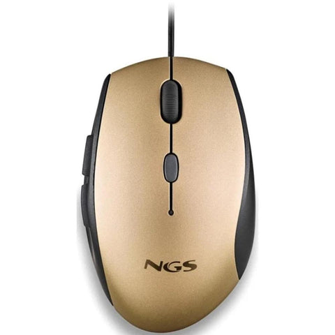 Raton ngs wired ergo silent mouse oro