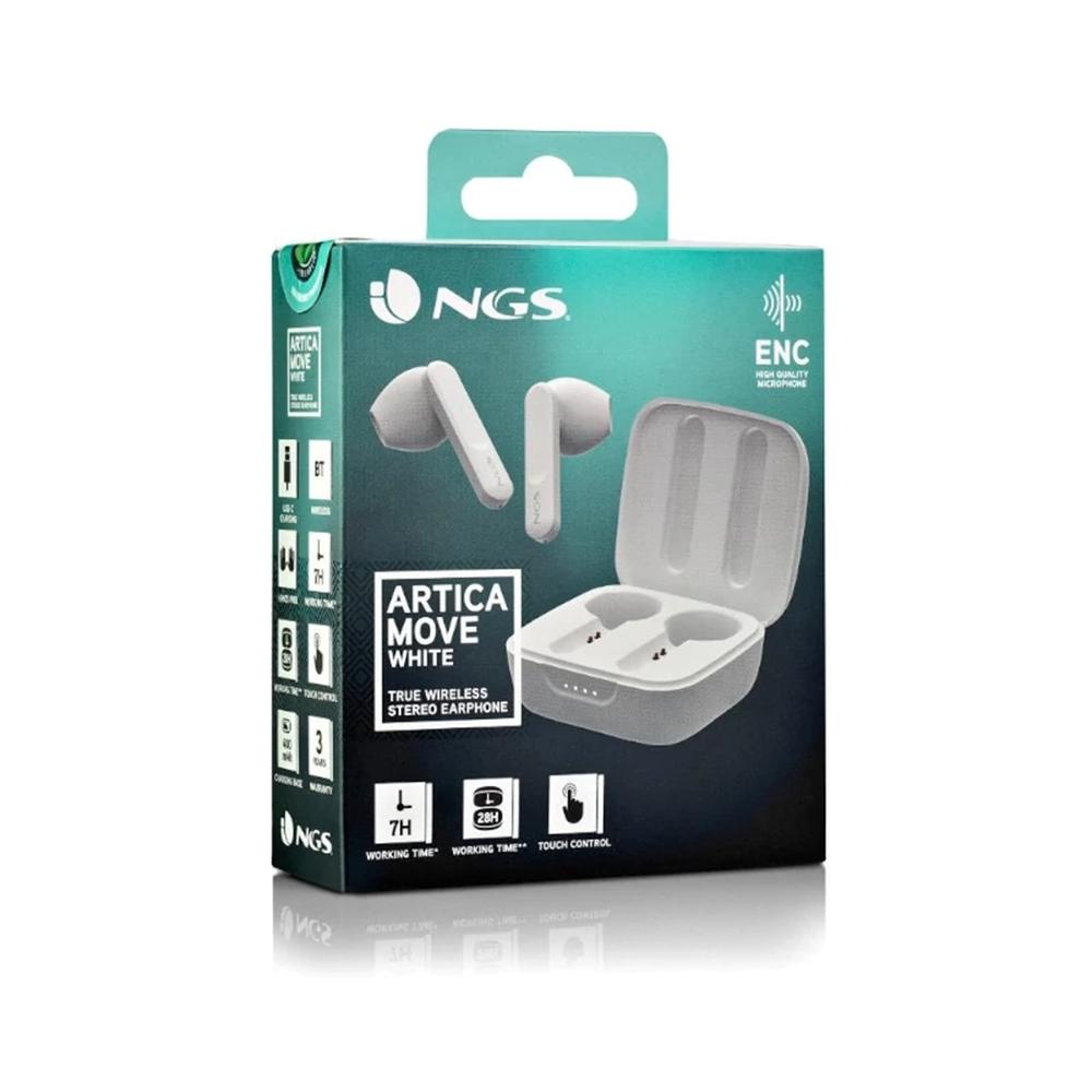 Auriculares ngs artica move inalambrico blanco