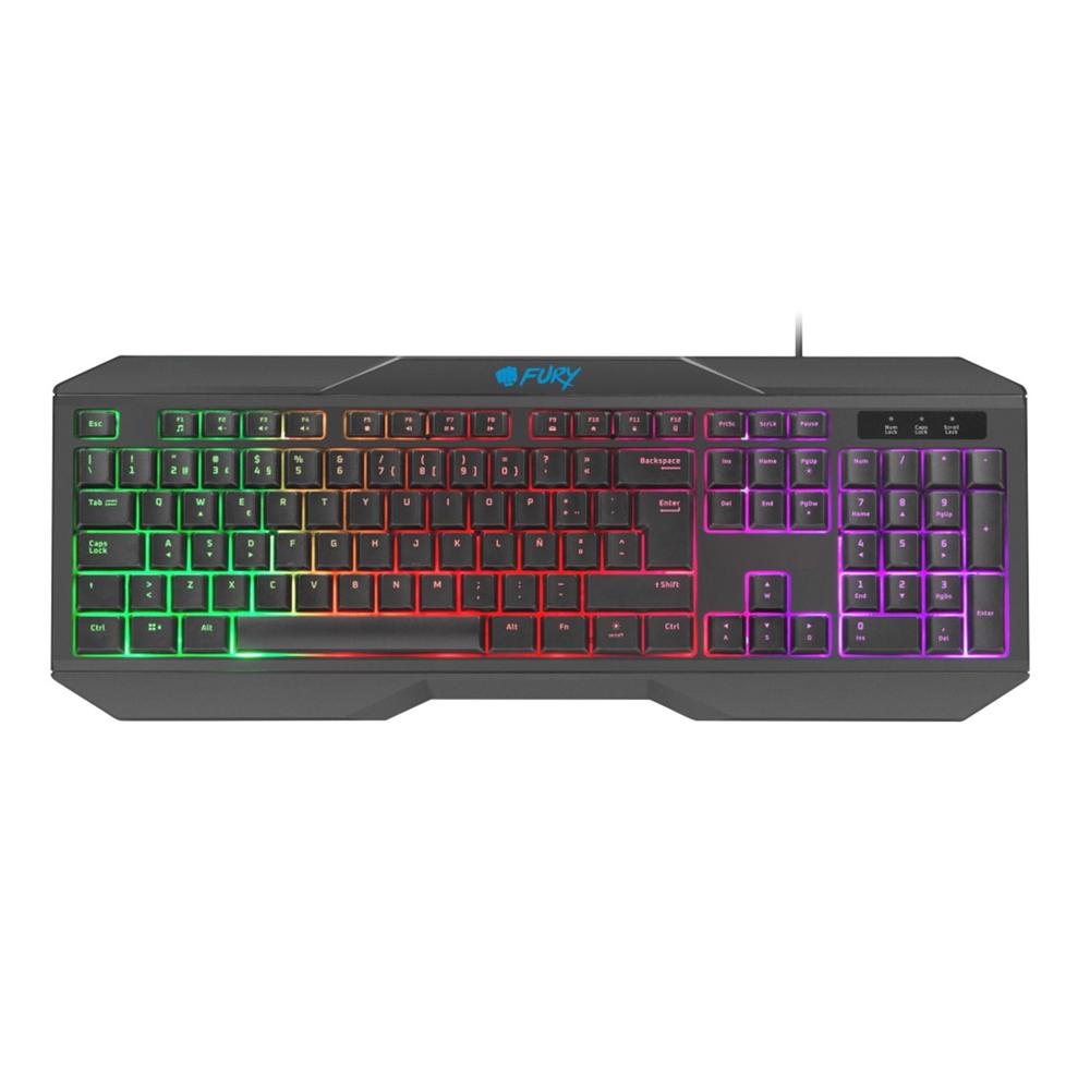 Teclado gaming 4 en 1 fury thunderstreak usb