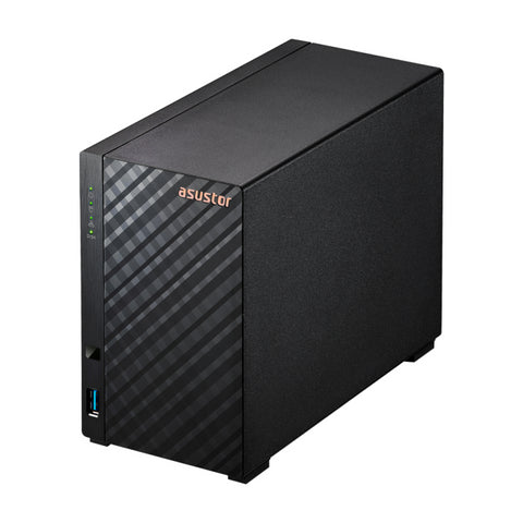 Servidor nas asustor tower 2 bay quad - core 1.7ghz 1gb 2.5gbe x1 usb3.2