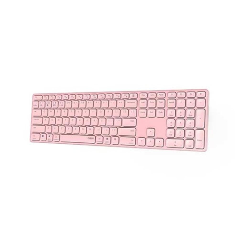 Teclado rapoo e9800m rosa inalambrico