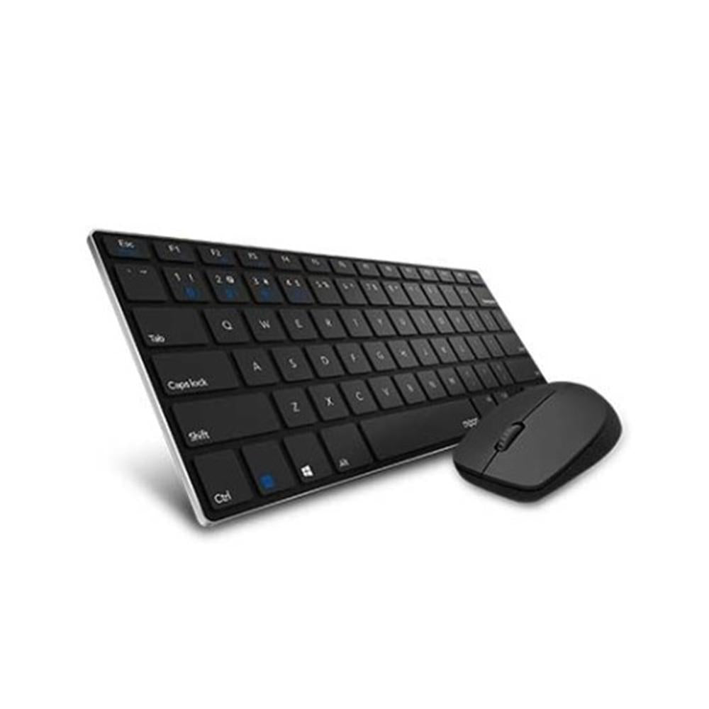 Teclado + raton rapoo 9000m negro inalambrico