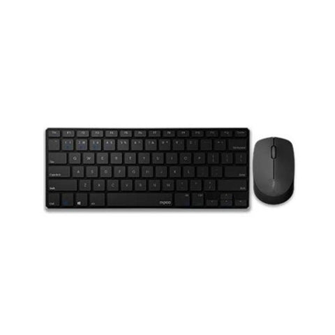 Teclado + raton rapoo 9000m negro inalambrico