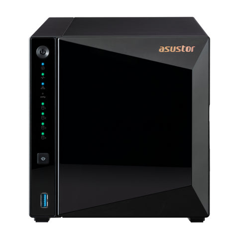 Servidor nas asustor tower 4 bay quad - core 1.4ghz 2gb ddr4 2.5gbe x1 usb3.2