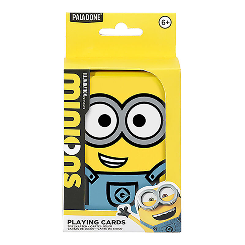 Baraja de naipes en caja metálica paladone minions