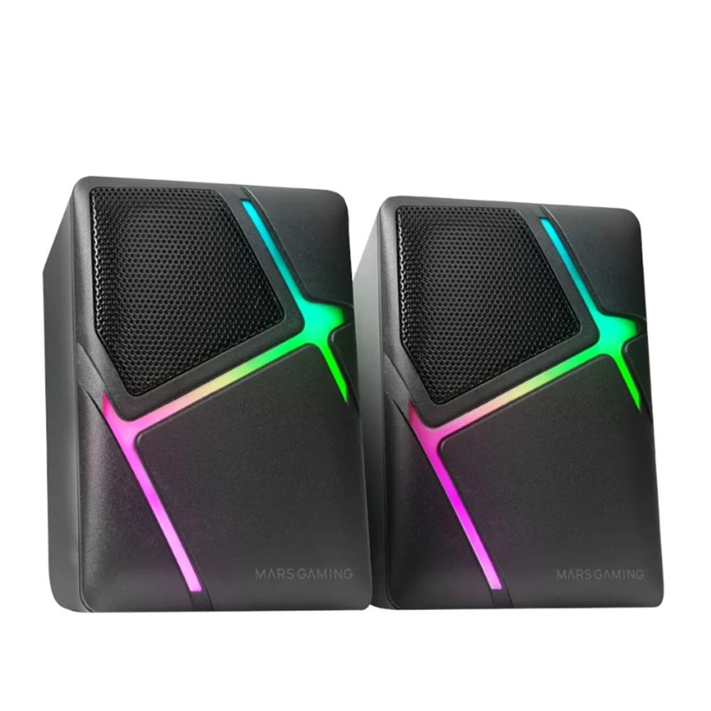 Altavoces mars gaming ms - h rgb negro