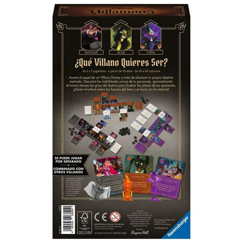 Juego de mesa ravensburger disney villainous evil comes prepared