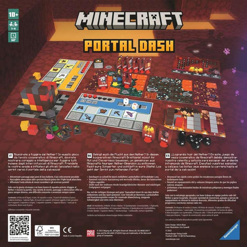 Juego de mesa ravensburger minecraft portal dash (ex magma & monsters)