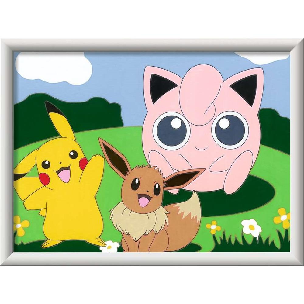 Kit para pintar con números ravensburger creart serie d pokemon: clasicos