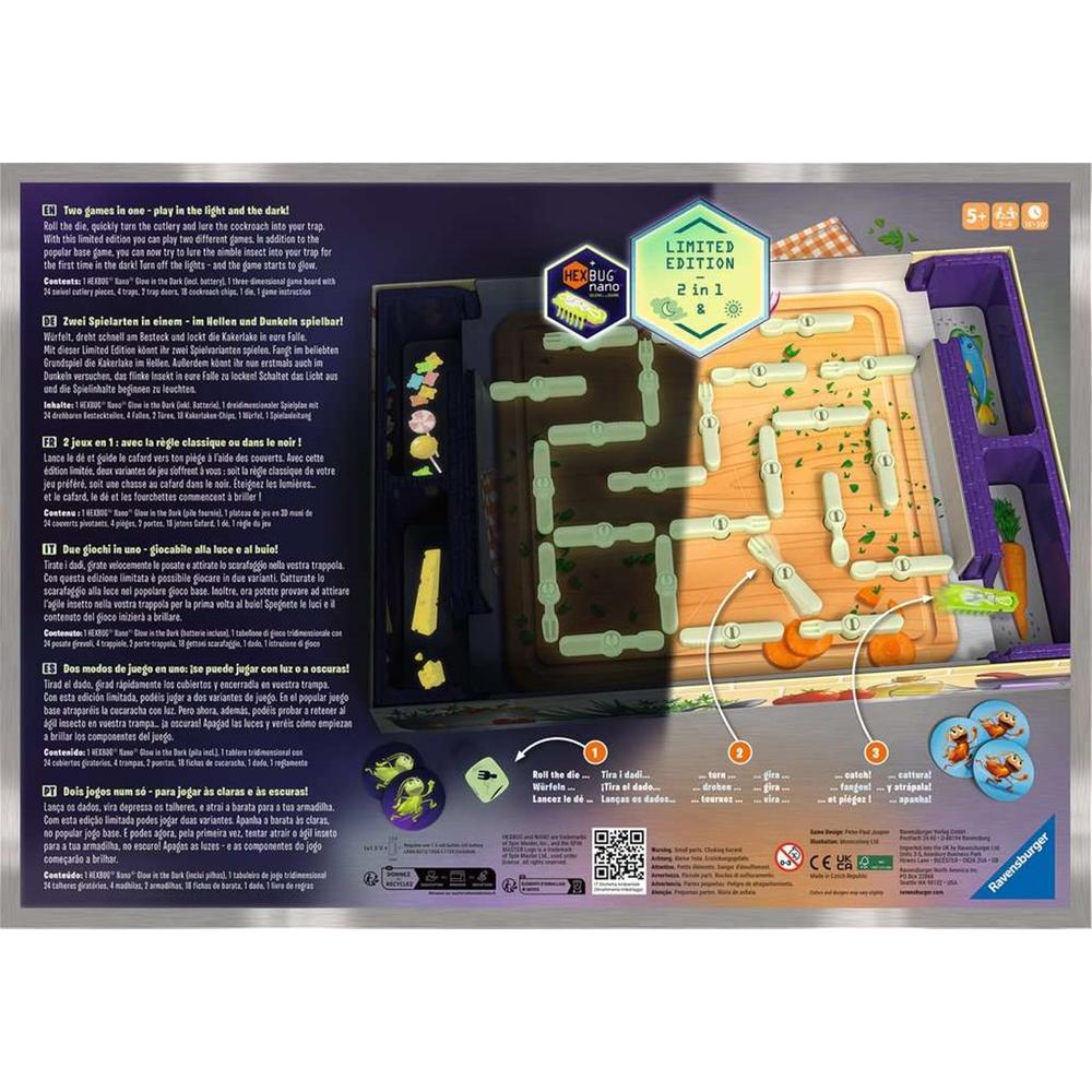 Juego de mesa la cucaracha 10º ed. glow in the dark