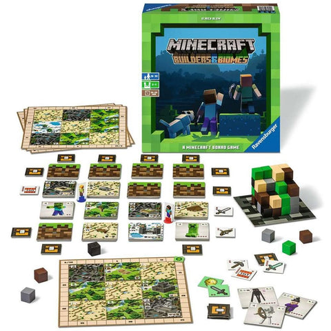 Juego de mesa ravensburger minecraft builders & biomes