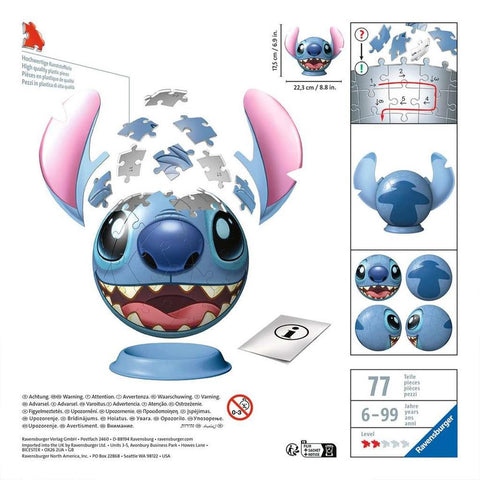 Puzzle 3d ravensburger stitch -  con orejas