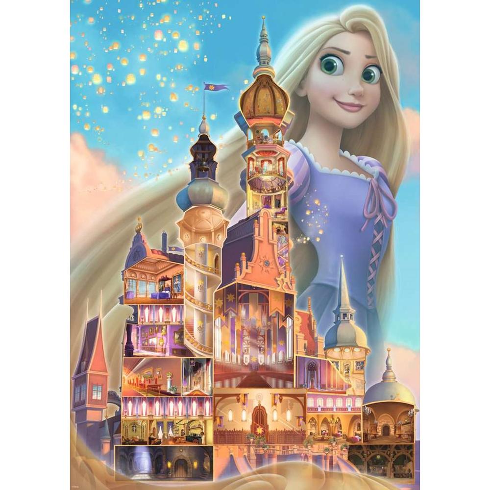 Puzzle ravensburger disney castles -  rapunzel 1000 piezas