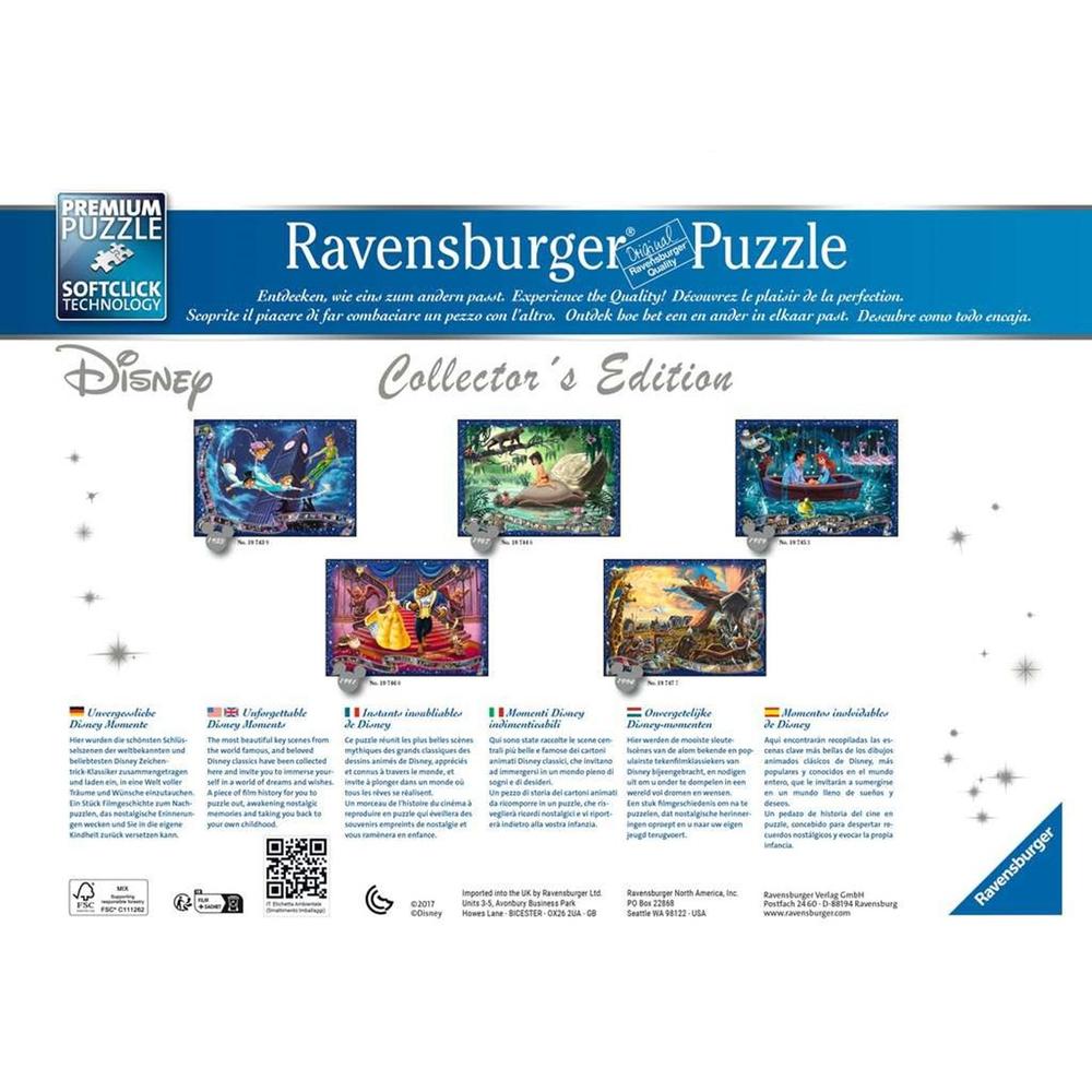 Puzzle ravensburger disney collector's edition la bella y la bestia 1000 piezas
