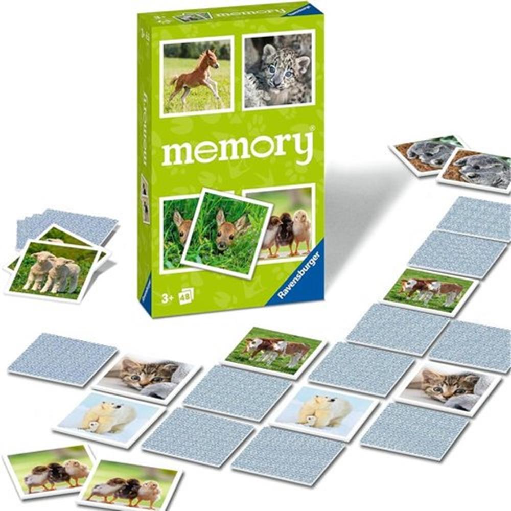 Juego de mesa ravensburger memory animal baby bag