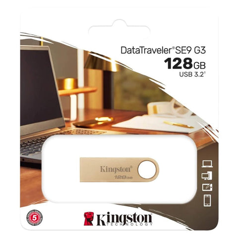 Memoria usb 3.2 kingston datatraveler se9 g3 128gb