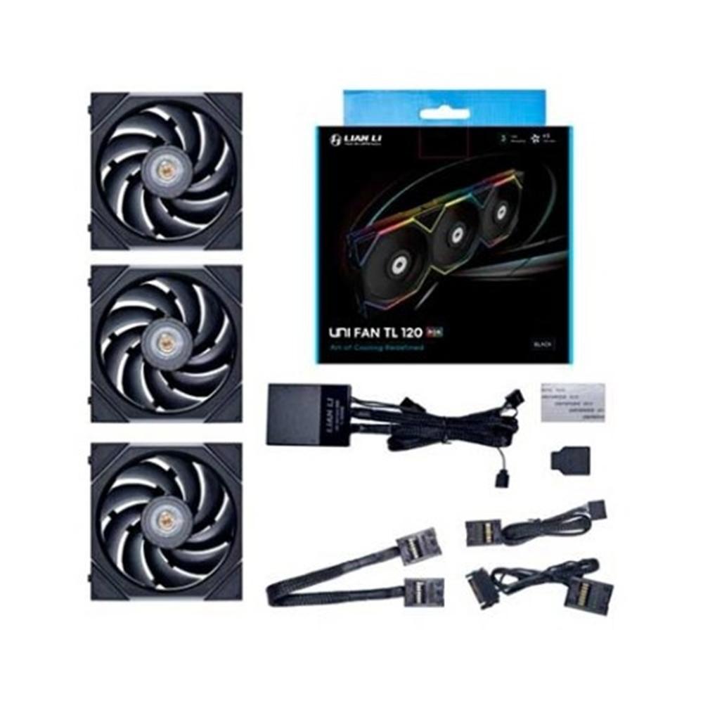 Ventilador cpu lian li unifan tl 120 - 3 argb 120mm black