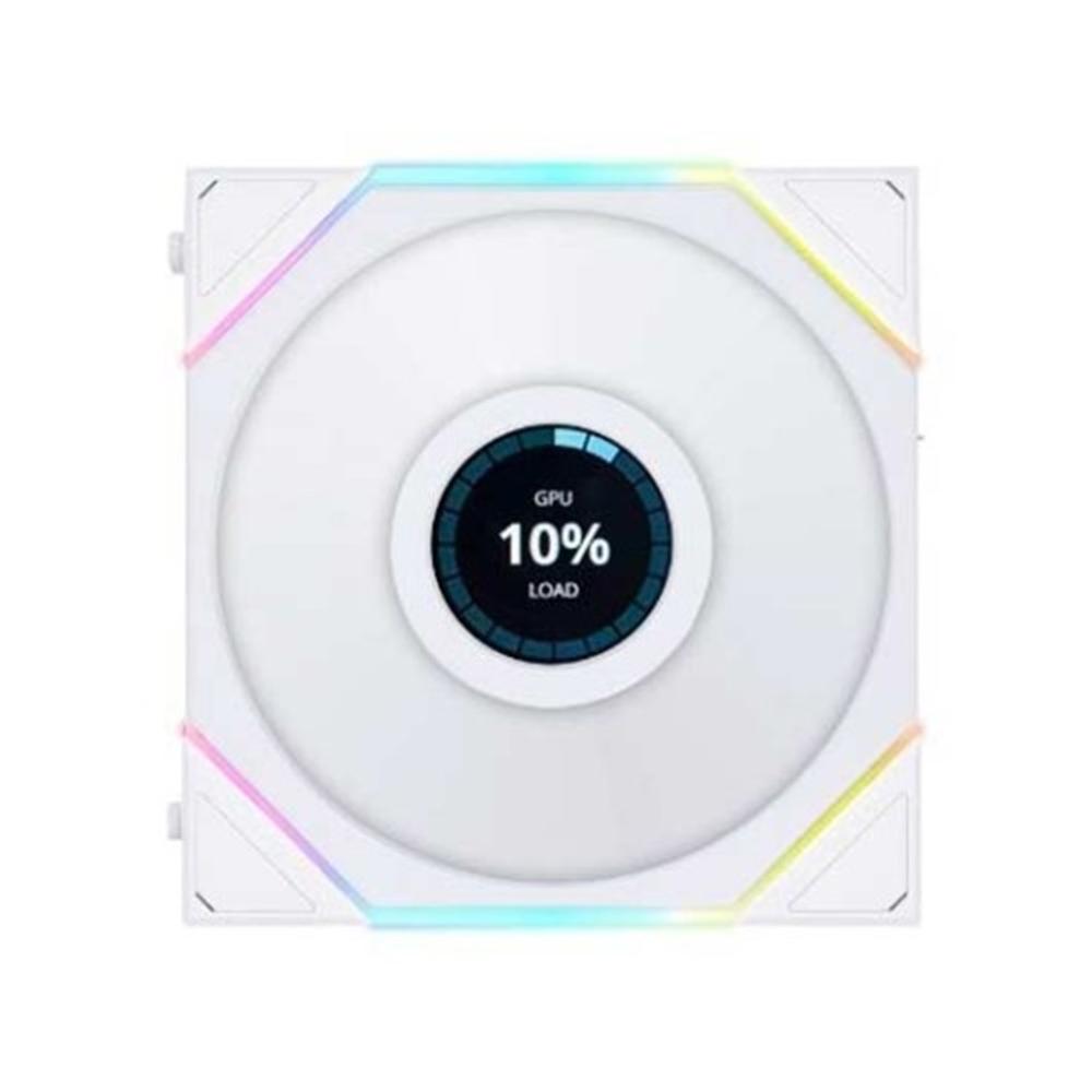 Ventilador cpu lian li unifan tl lcd reverse argb 140mm white