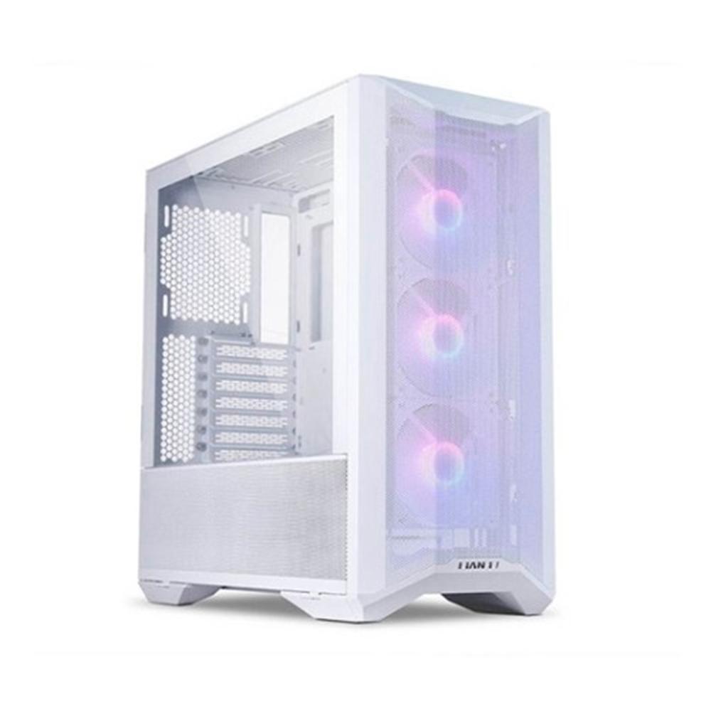 Caja ordenador gaming lian li e - atx lancool ii mesh c rgb cristal templado usb 3.0 blanco