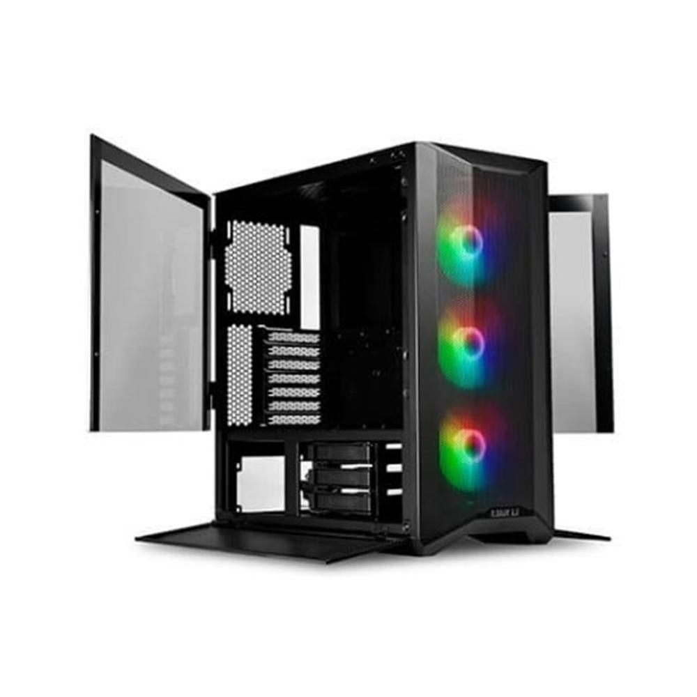 Caja ordenador gaming lian li atx lancool ii mesh c rgb cristal templado usb 3.0 negro