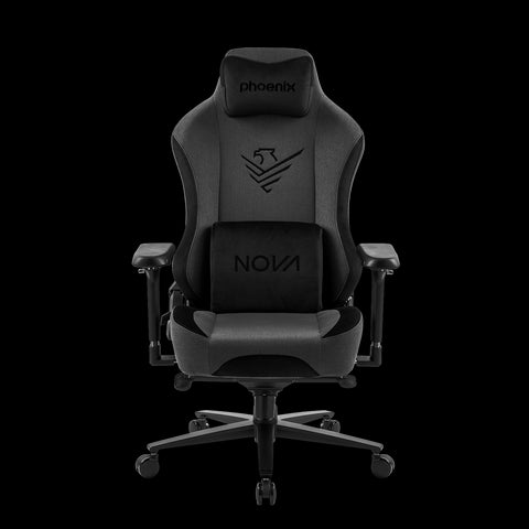 Phoenix nova silla gaming alta gama fabricada en tela gris
