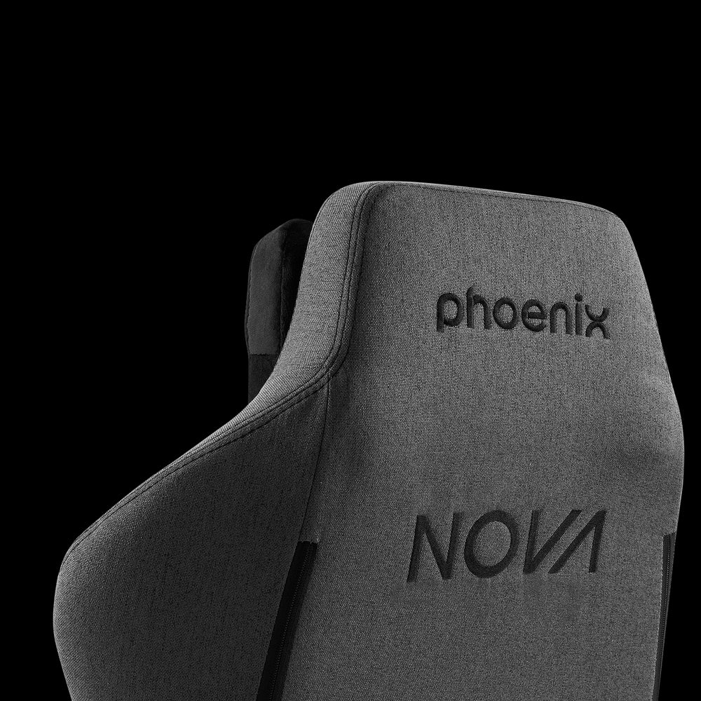 Phoenix nova silla gaming alta gama fabricada en tela gris