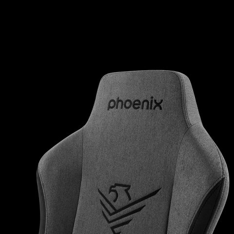 Phoenix nova silla gaming alta gama fabricada en tela gris