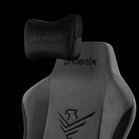 Phoenix nova silla gaming alta gama fabricada en tela gris