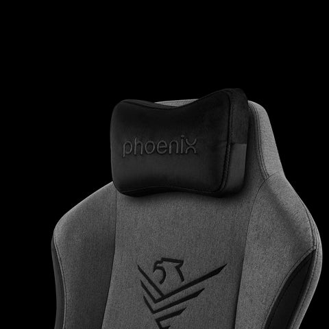 Phoenix nova silla gaming alta gama fabricada en tela gris