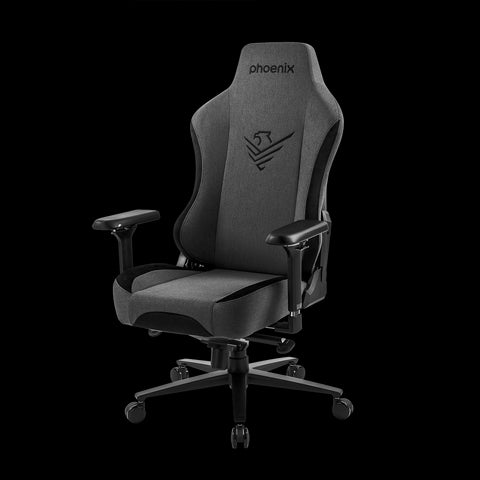 Phoenix nova silla gaming alta gama fabricada en tela gris