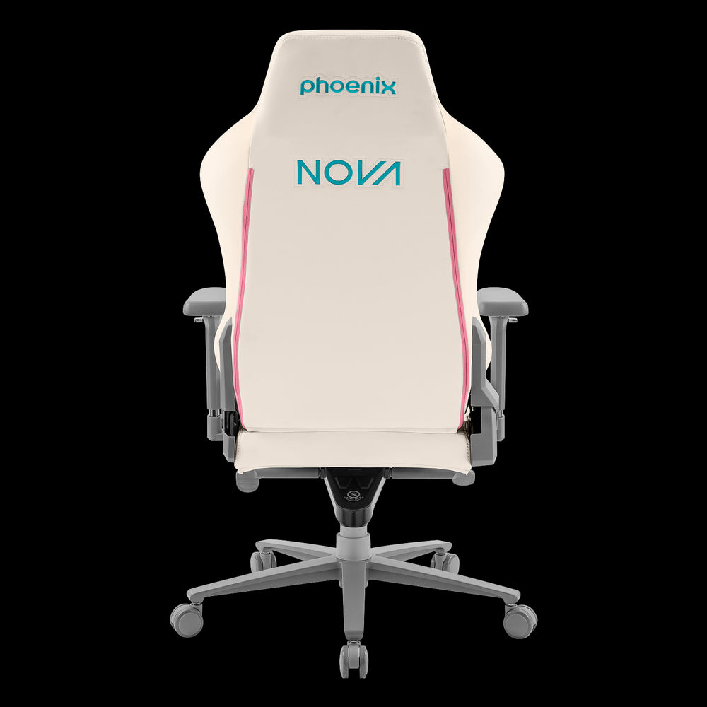 Phoenix nova cream editión silla alta gama fabricada en cuero color crema y rosa