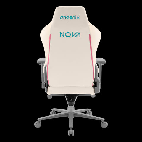 Phoenix nova cream editión silla alta gama fabricada en cuero color crema y rosa