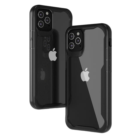 Funda muvit shockproof 2m para apple iphone 12 - 12 pro transparente - negra