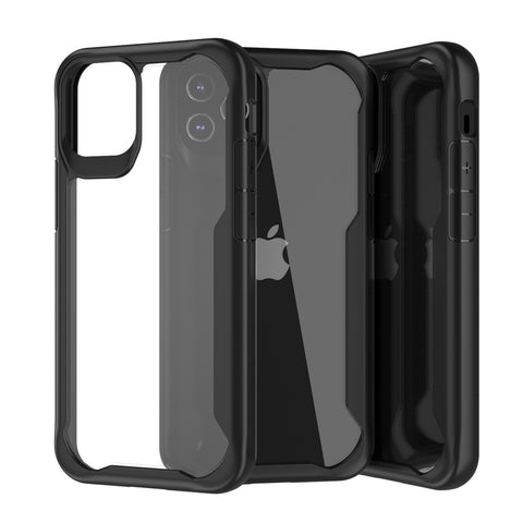 Funda muvit shockproof 2m para apple iphone 12 - 12 pro transparente - negra