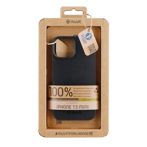 Funda muvit recycletek para apple iphone 13 mini negra