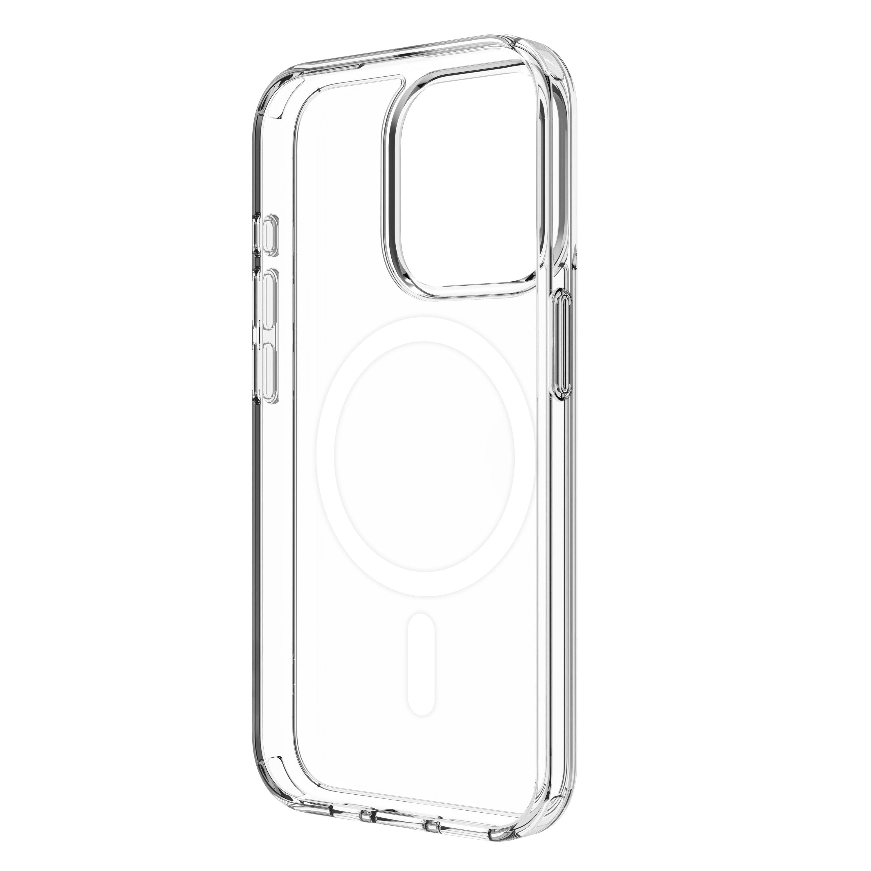 Funda muvit recycletek magsafe para apple iphone 15 pro transparente