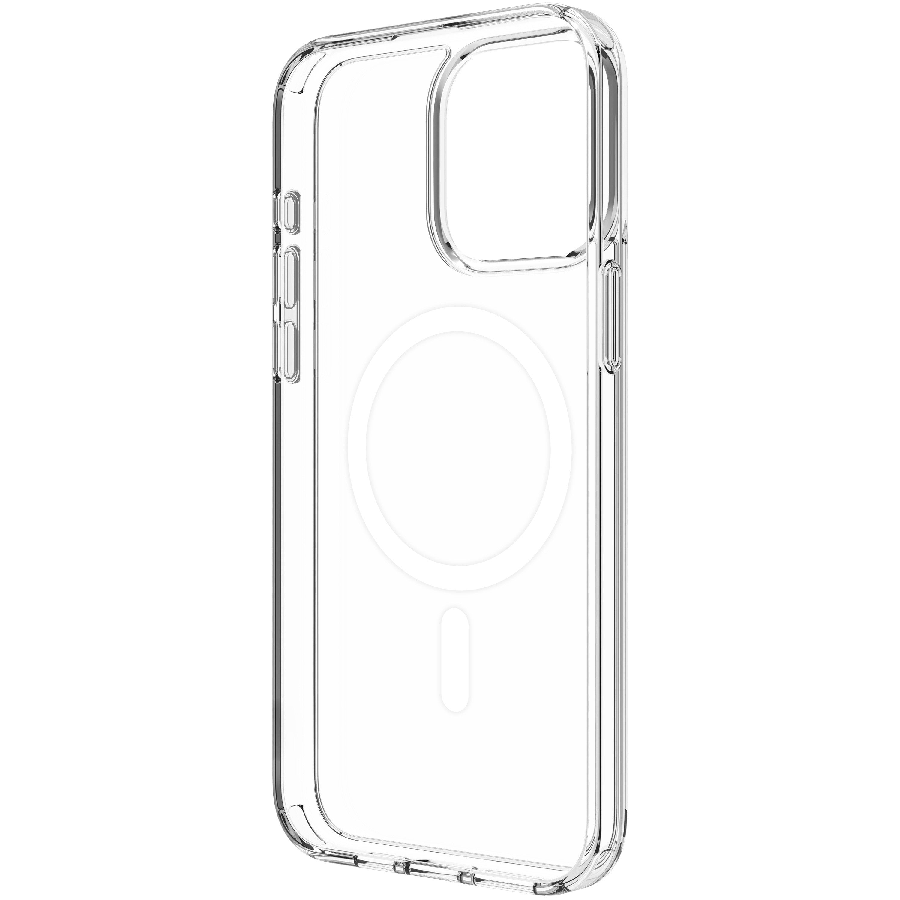 Funda muvit recycletek magsafe para apple iphone 15 plus transparente