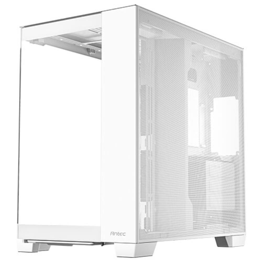 Caja ordenador gaming antec atx c8 vidrio blanca