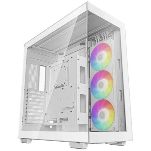 Caja ordenador gaming deepcool atx ch780 argb cristal templado blanco