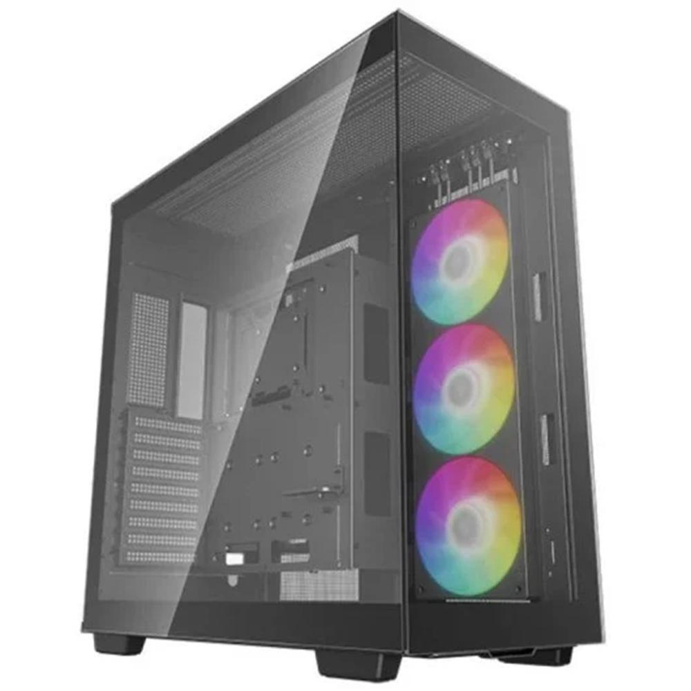 Caja ordenador gaming deepcool atx ch780 argb cristal templado negro