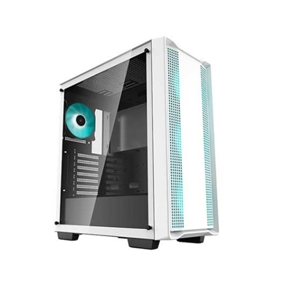 Caja ordenador gaming deepcool atx cc560 v2 cristal templado blanco