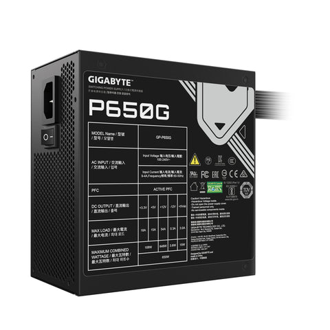 Fuente alimentacion gigabyte gp - pb650g gaming atx 650w