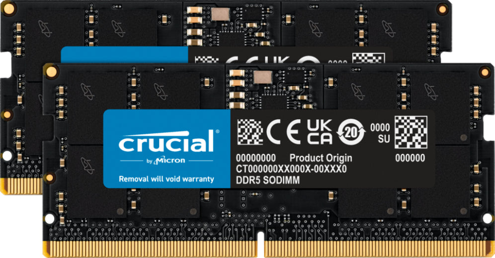 Memoria ram ddr5 32gb 2x16gb crucial  - sodimm - 4800 mhz - cl40