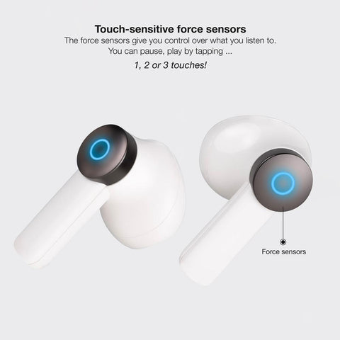 Auriculares bluetooth tooq bender blanco inalambrico microfono